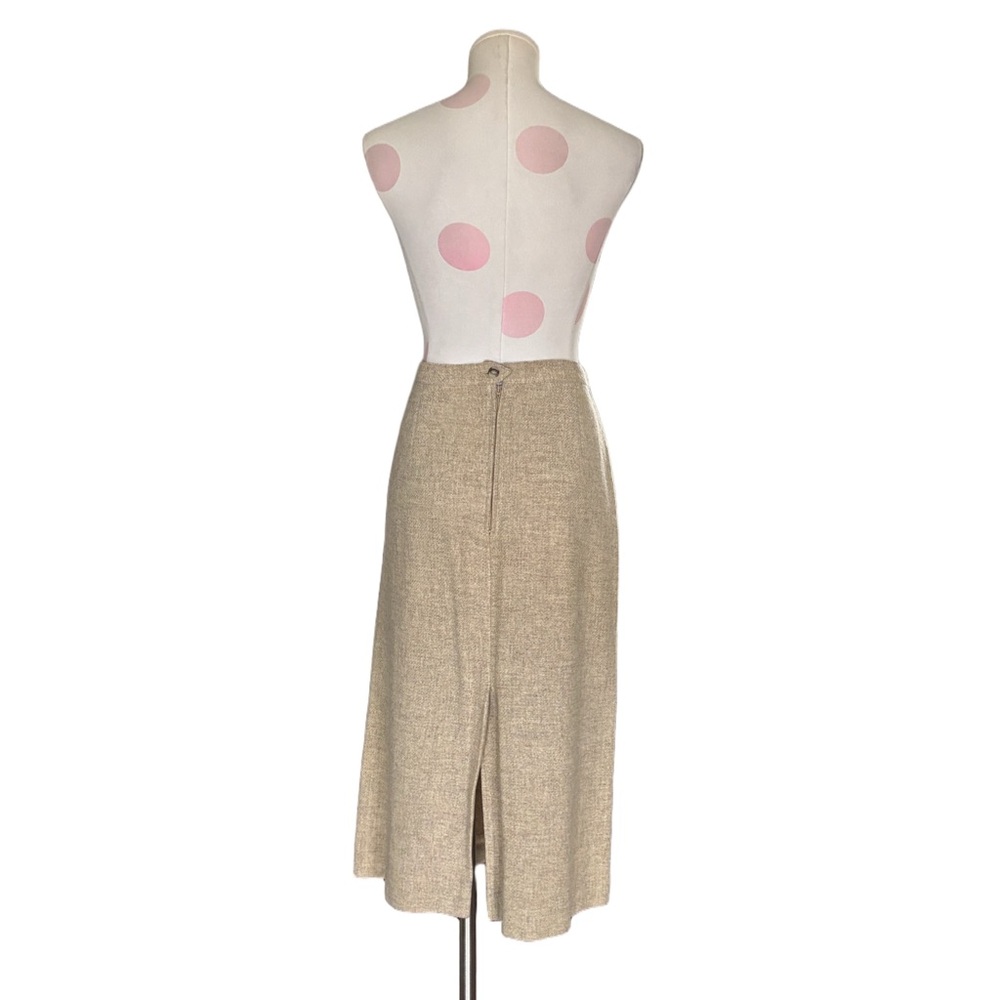 Prestige Wool Blend Skirt – Tan Beige - Large - Picture 7 of 11